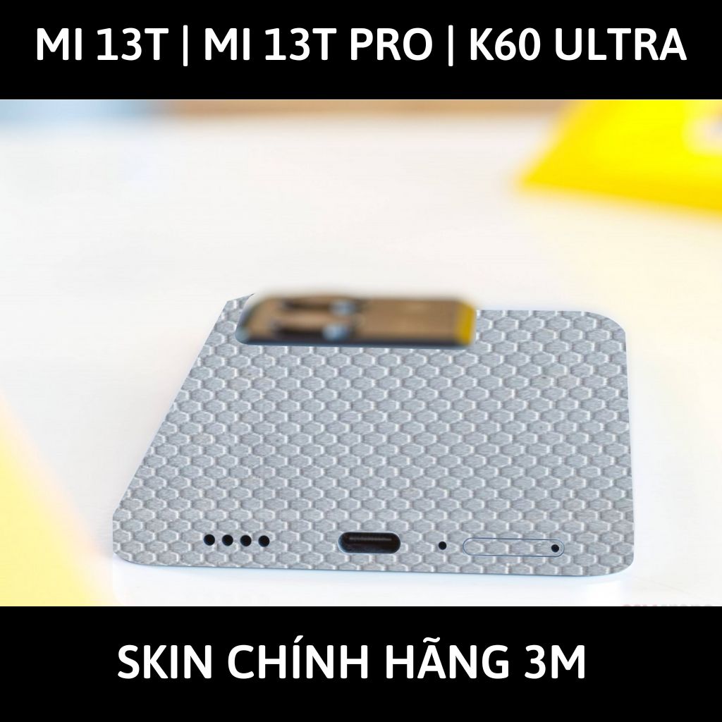 Dán skin điện thoại Mi 13T | Mi 13T Pro  | K60 Ultra full body và camera nhập khẩu chính hãng USA phụ kiện điện thoại huỳnh tân store - MATRIX WHITE - Warp Skin Collection