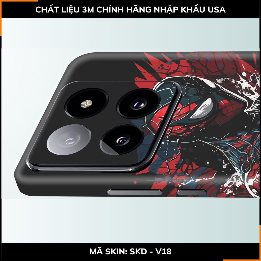 Dán skin điện thoại Xiaomi Mi 14 , Mi 14 Pro full body và camera nhập khẩu chính hãng USA in hình MERRY SPIDER MAN - SKD V18 phụ kiện điện thoại huỳnh tân store