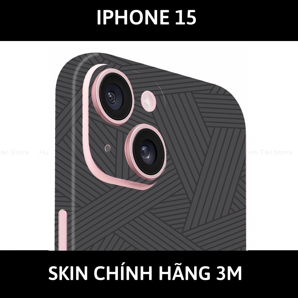 Dán skin điện thoại Iphone 15, Iphone 15 Plus full body và camera nhập khẩu chính hãng USA phụ kiện điện thoại huỳnh tân store - PATTEN TEXTURE 06 - Warp Skin Collection