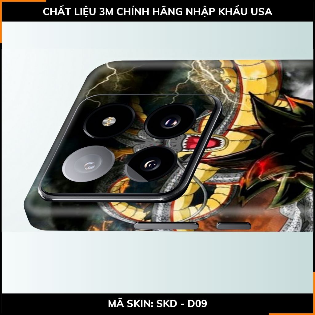 Dán skin điện thoại Xiaomi Mi 14 , Mi 14 Pro full body và camera nhập khẩu chính hãng USA in hình Dragon Ball - SKD D09 phụ kiện điện thoại huỳnh tân store
