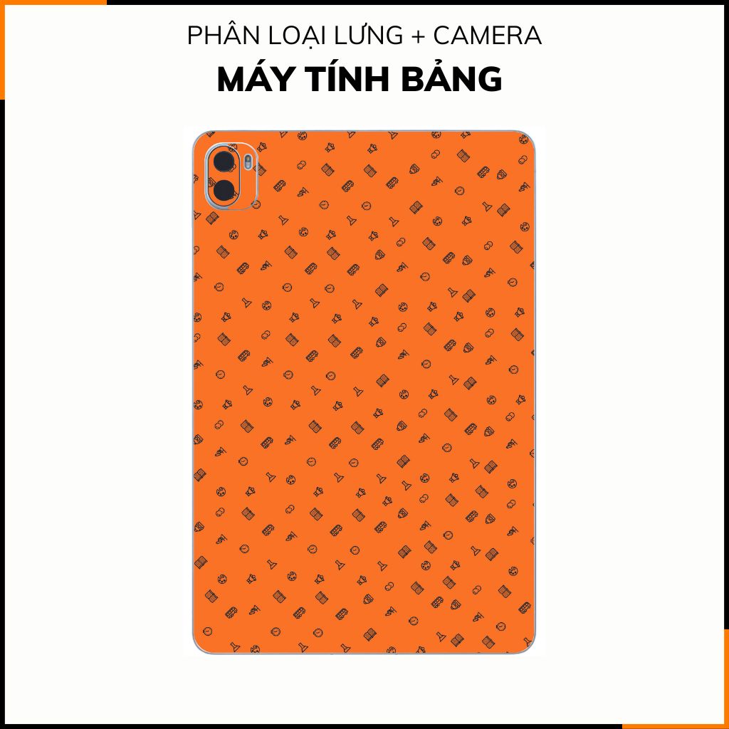 Dán skin máy tính bảng xiaomi, huawei, oppo, lenovo, google, microsoft, vivo  full body và camera chính hãng ORAFOL nhập khẩu từ ĐỨC MÁY TÍNH BẢNG  - MANY STICKER ORANGE -  SK B14 04 phụ kiện điện thoại huỳnh tân store