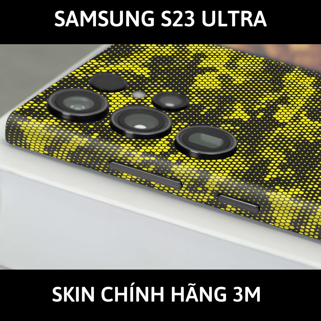 Dán skin điện thoại Samsung S23 Ultra full body và camera nhập khẩu chính hãng USA phụ kiện điện thoại huỳnh tân store - MAMBA YELLOW - Warp Skin Collection