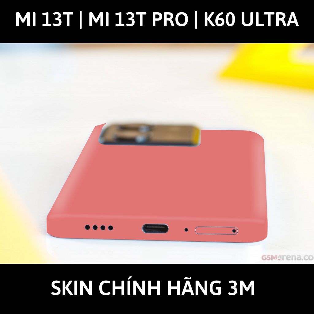 Dán skin điện thoại Mi 13T | Mi 13T Pro  | K60 Ultra full body và camera nhập khẩu chính hãng USA phụ kiện điện thoại huỳnh tân store - PASTEL RED - Warp Skin Collection