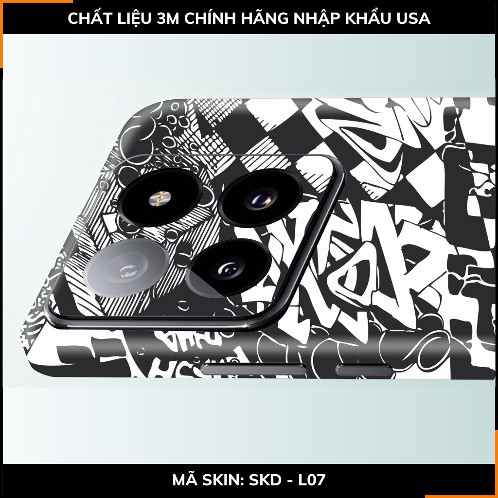 Dán skin điện thoại Xiaomi Mi 14 , Mi 14 Pro full body và camera nhập khẩu chính hãng USA in hình STICKER BOOM - SKD L07 phụ kiện điện thoại huỳnh tân store