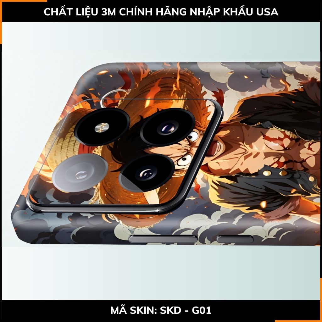 Dán skin điện thoại Xiaomi Mi 14 , Mi 14 Pro full body và camera nhập khẩu chính hãng USA in hình ONE PIECE - SKD G01 phụ kiện điện thoại huỳnh tân store