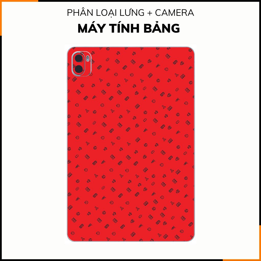 Dán skin máy tính bảng xiaomi, huawei, oppo, lenovo, google, microsoft, vivo full body và camera chính hãng ORAFOL nhập khẩu từ ĐỨC MÁY TÍNH BẢNG - MANY STICKER RED - SK B14 01 phụ kiện điện thoại huỳnh tân store