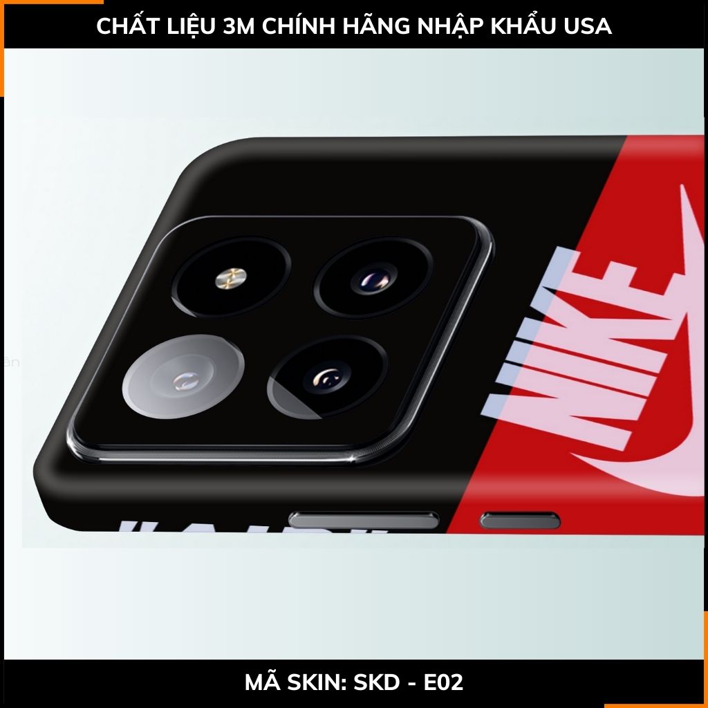 Dán skin điện thoại Xiaomi Mi 14 , Mi 14 Pro full body và camera nhập khẩu chính hãng USA in hình Thương Hiệu - SKD E02 phụ kiện điện thoại huỳnh tân store