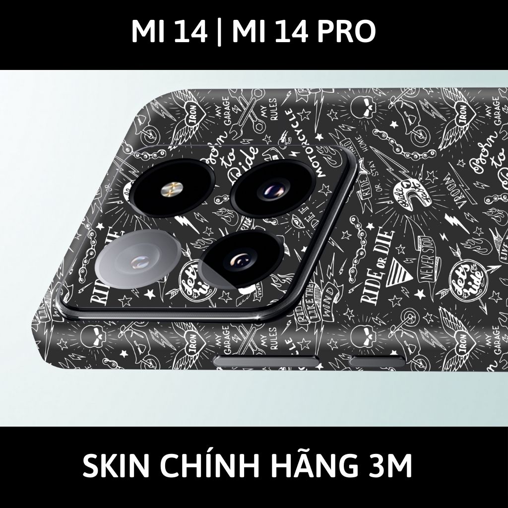 Dán skin điện thoại Xiaomi Mi 14 , Mi 14 Pro full body và camera nhập khẩu chính hãng USA in hình C - Motobiker - SKD - C13 phụ kiện điện thoại huỳnh tân store