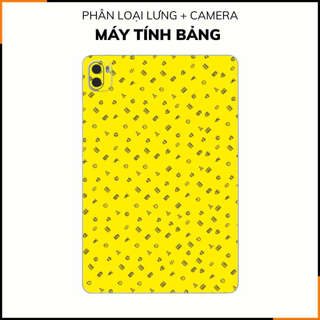 Dán skin máy tính bảng xiaomi, huawei, oppo, lenovo, google, microsoft, vivo  full body và camera chính hãng ORAFOL nhập khẩu từ ĐỨC MÁY TÍNH BẢNG  - MANY STICKER YELLOW -  SK B14 06 phụ kiện điện thoại huỳnh tân store