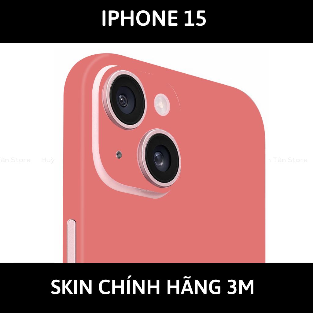 Dán skin điện thoại Iphone 15, Iphone 15 Plus full body và camera nhập khẩu chính hãng USA phụ kiện điện thoại huỳnh tân store - PASTEL RED - Warp Skin Collection