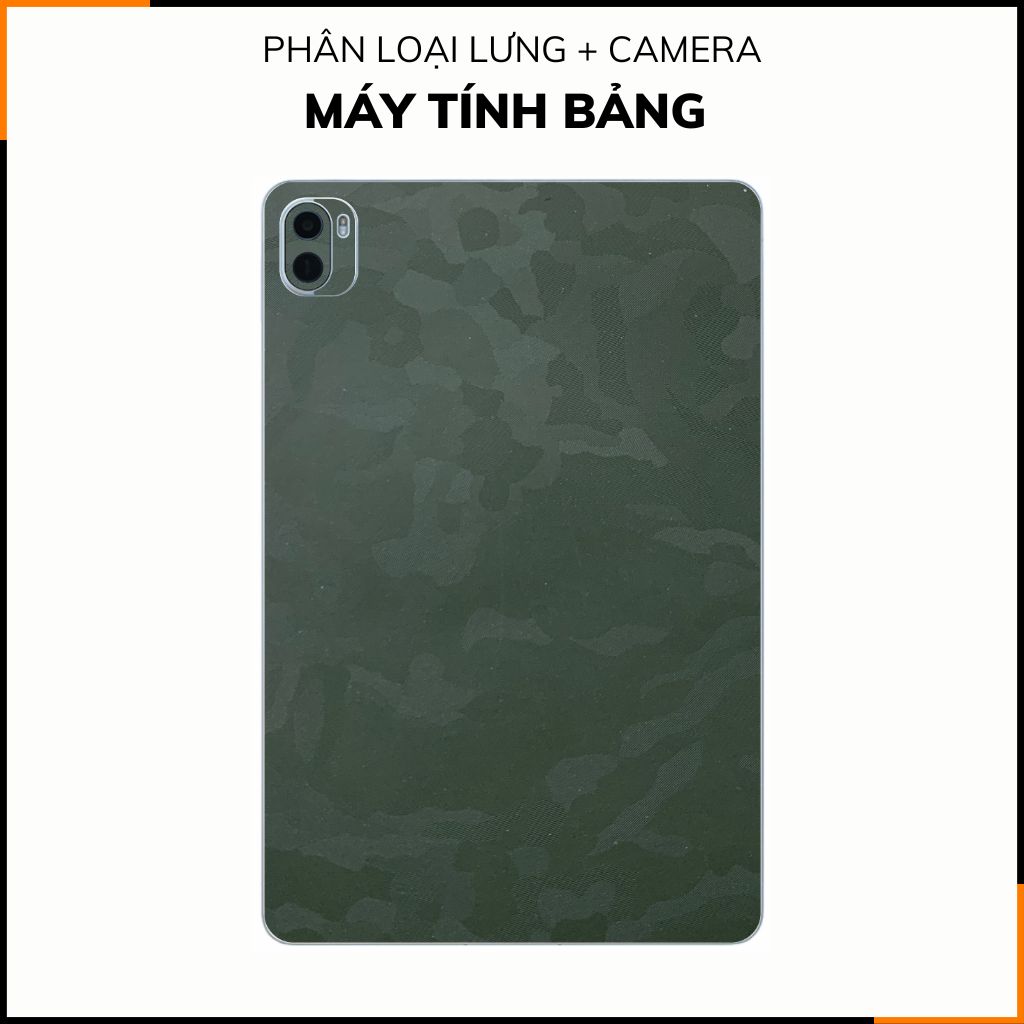 Dán skin máy tính bảng xiaomi, huawei, oppo, lenovo, google, microsoft, vivo full body và camera chính hãng ORAFOL nhập khẩu từ ĐỨC MÁY TÍNH BẢNG - CAMO GREEN - SK B12 02 phụ kiện điện thoại huỳnh tân store
