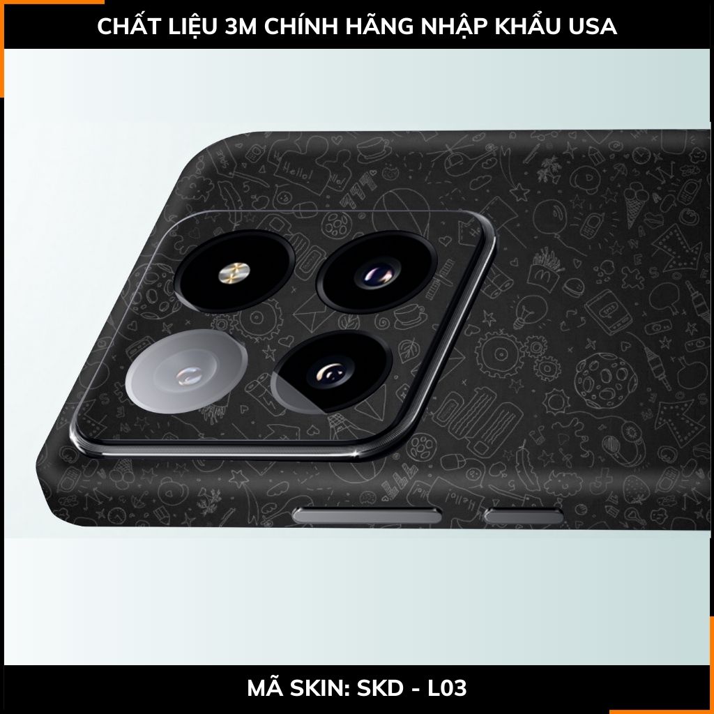 Dán skin điện thoại Xiaomi Mi 14 , Mi 14 Pro full body và camera nhập khẩu chính hãng USA in hình STICKER BOOM - SKD L03 phụ kiện điện thoại huỳnh tân store