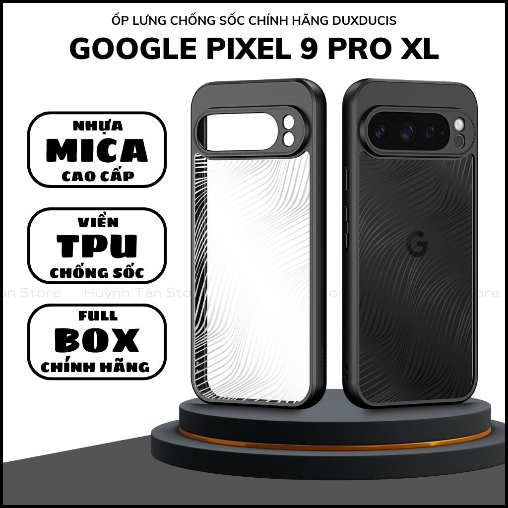 Ốp lưng google pixel 9 pro xl aimo chính hãng duxducis chống va đập trong suốt không ố vàng huỳnh tân store