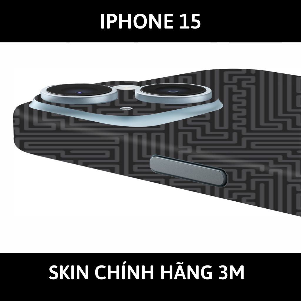 Dán skin điện thoại Iphone 15, Iphone 15 Plus full body và camera nhập khẩu chính hãng USA phụ kiện điện thoại huỳnh tân store - PATTEN TEXTURE 03 - Warp Skin Collection