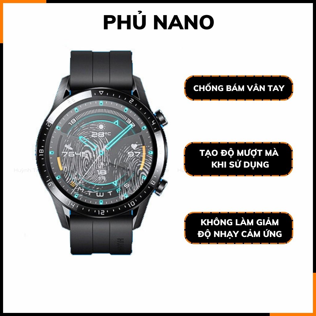 Kính cường lực huawei watch gt4 trong suốt KHÔNG FULL MÀN chống bám vân tay chính hãng GOR phụ kiện huỳnh tân store