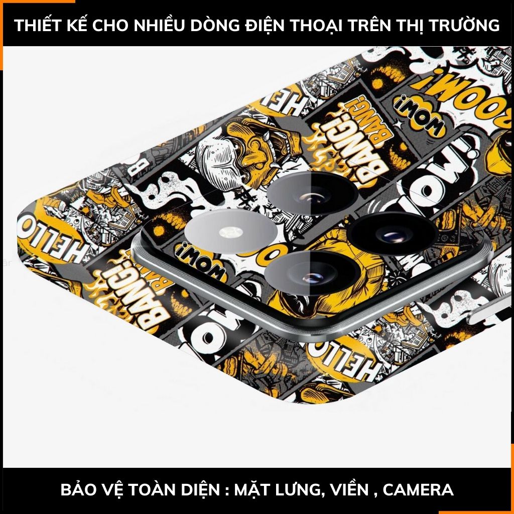 Dán skin điện thoại Xiaomi Mi 14 , Mi 14 Pro full body và camera nhập khẩu chính hãng USA in hình STICKER BOOM - SKD L05 phụ kiện điện thoại huỳnh tân store