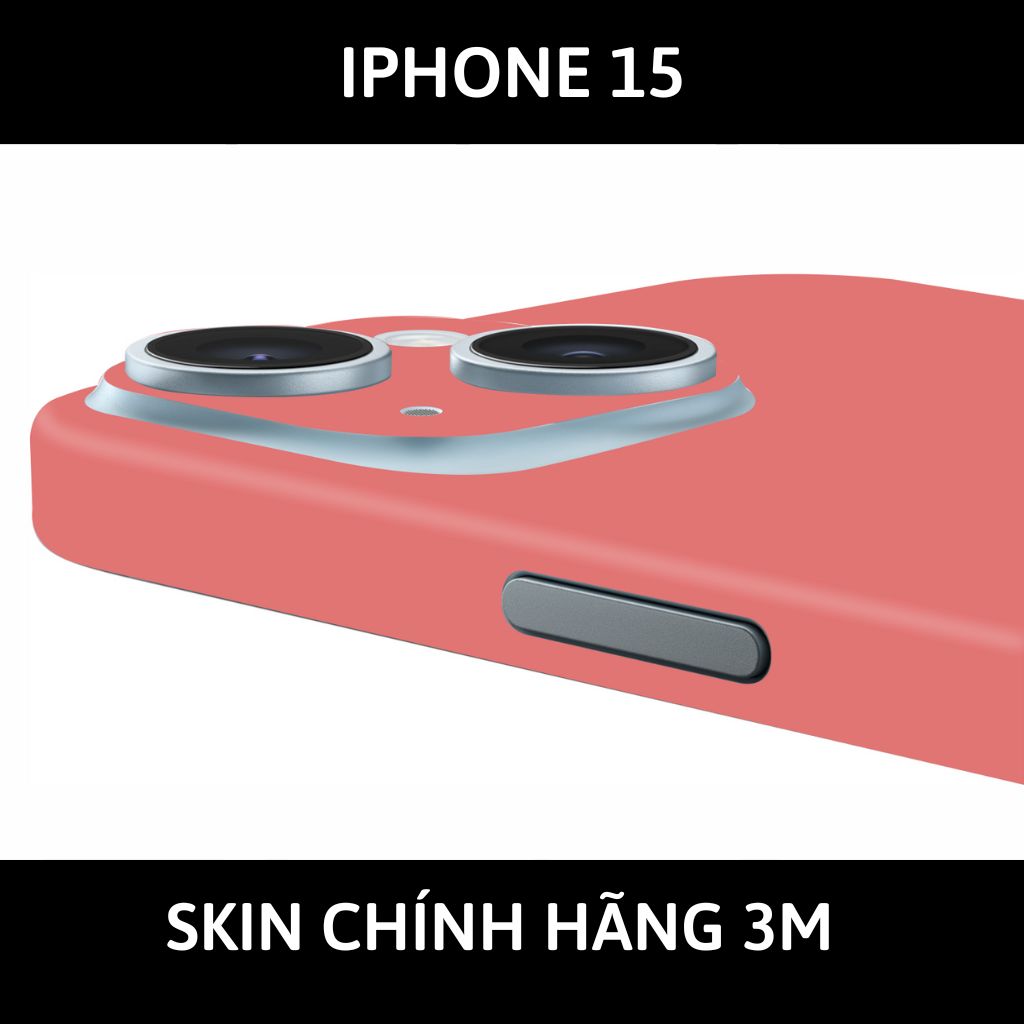 Dán skin điện thoại Iphone 15, Iphone 15 Plus full body và camera nhập khẩu chính hãng USA phụ kiện điện thoại huỳnh tân store - PASTEL RED - Warp Skin Collection