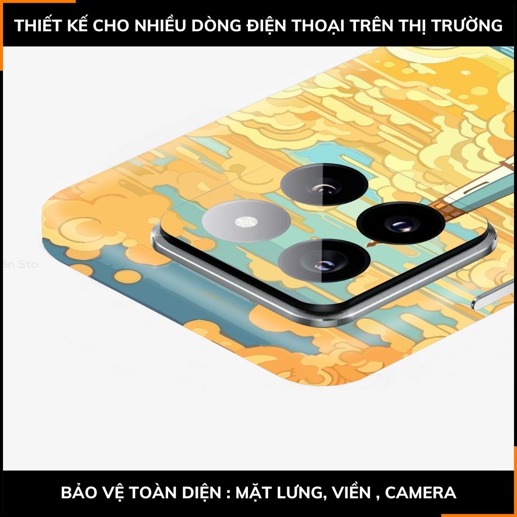 Dán skin điện thoại Xiaomi Mi 14 , Mi 14 Pro full body và camera nhập khẩu chính hãng USA in hình UNIQUE - SKD W12 phụ kiện điện thoại huỳnh tân store