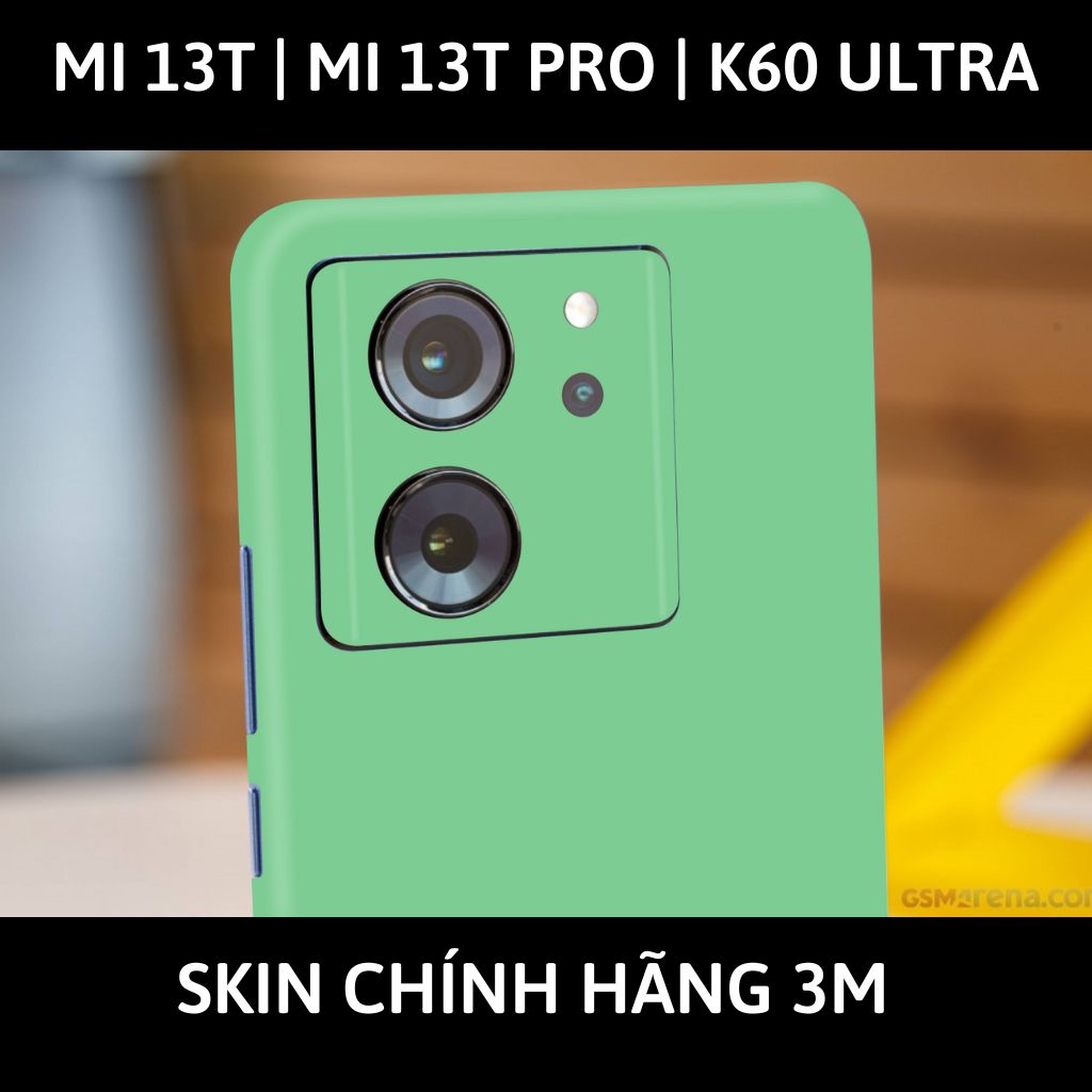 Dán skin điện thoại Mi 13T | Mi 13T Pro  | K60 Ultra full body và camera nhập khẩu chính hãng USA phụ kiện điện thoại huỳnh tân store - PASTEL GREEN - Warp Skin Collection