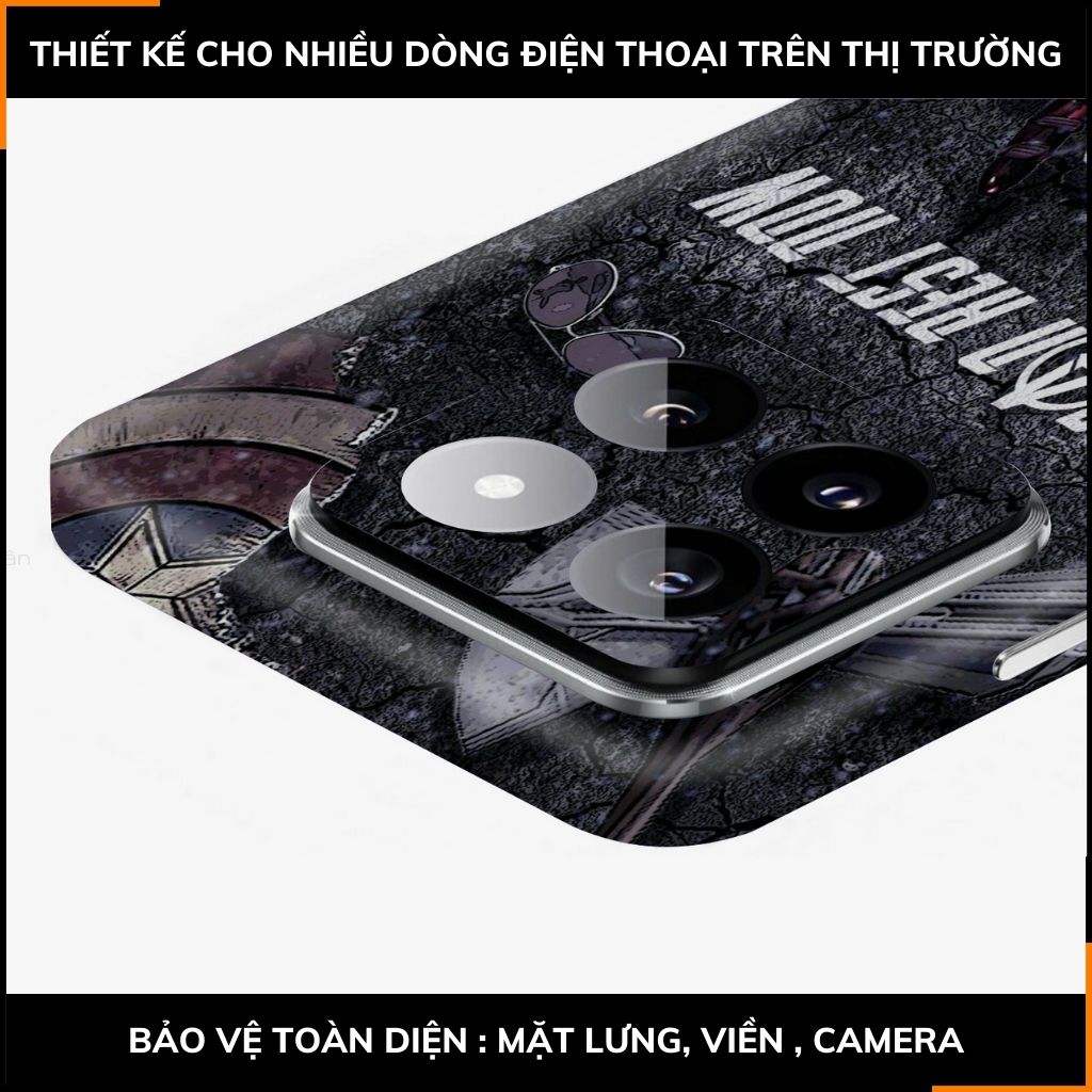 Dán skin điện thoại Xiaomi Mi 14 , Mi 14 Pro full body và camera nhập khẩu chính hãng USA in hình MAVEL - SKD M02 phụ kiện điện thoại huỳnh tân store