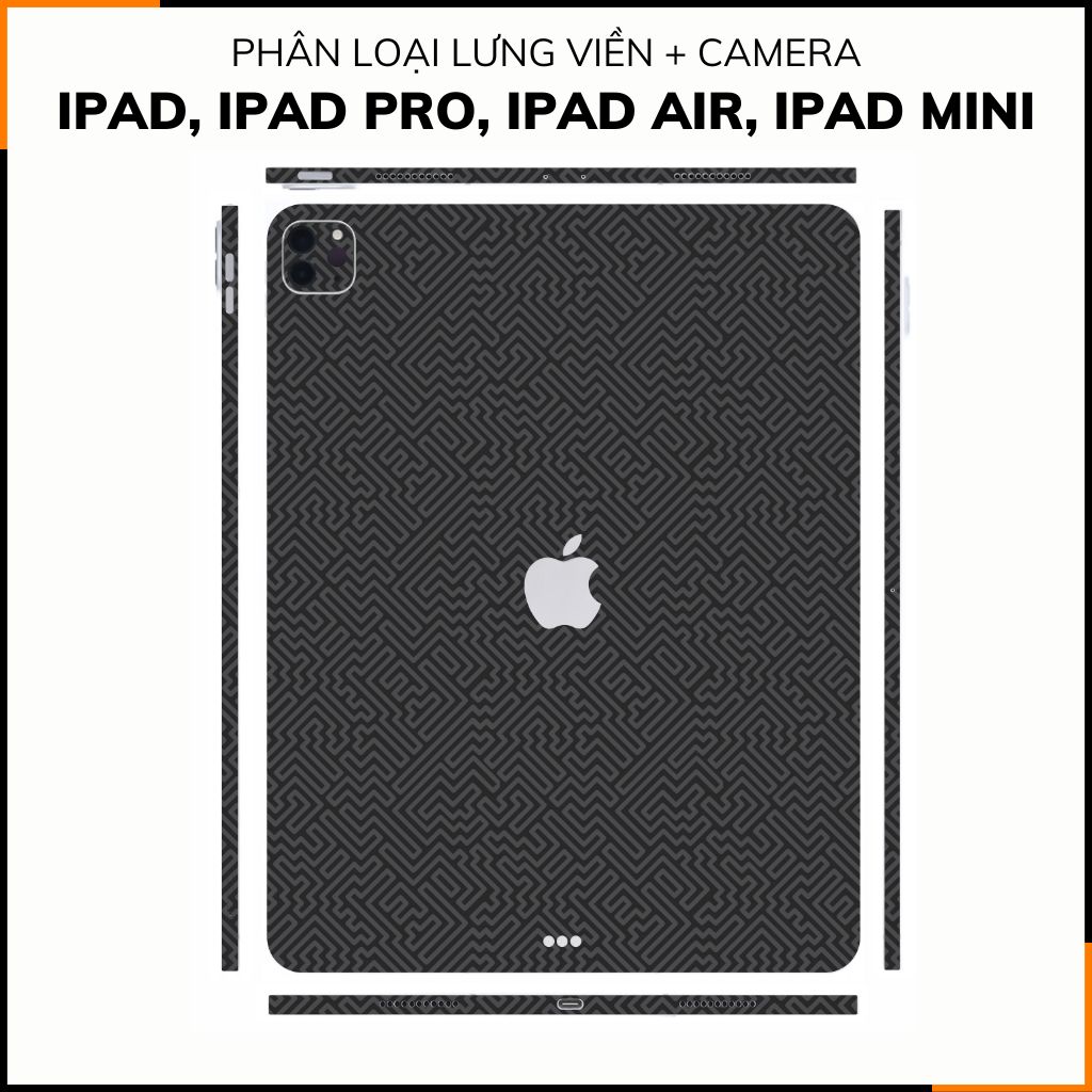 Dán skin ipad , ipad pro, ipad air , ipad mini full body và camera chính hãng 3M - PATTEN TEXTURE 01 - SK-B05-01 phụ kiện điện thoại huỳnh tân store