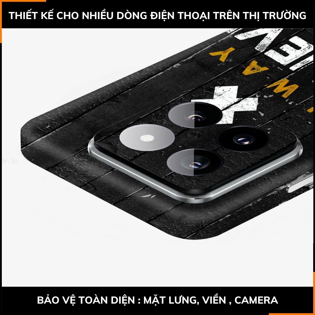 Dán skin điện thoại Xiaomi Mi 14 , Mi 14 Pro full body và camera nhập khẩu chính hãng USA in hình THÀNH NGỮ - SKD K03 phụ kiện điện thoại huỳnh tân store