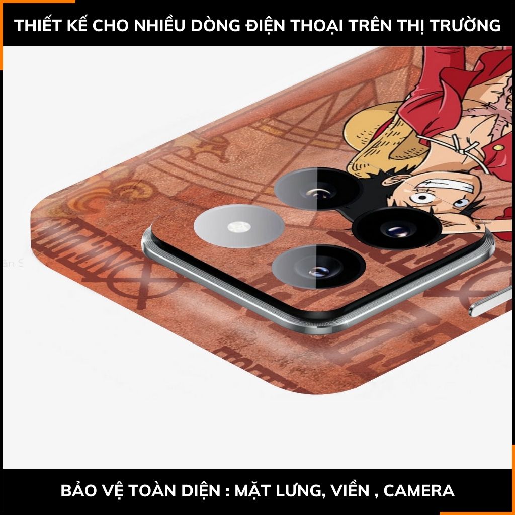 Dán skin điện thoại Xiaomi Mi 14 , Mi 14 Pro full body và camera nhập khẩu chính hãng USA in hình ONE PIECE - SKD G02 phụ kiện điện thoại huỳnh tân store