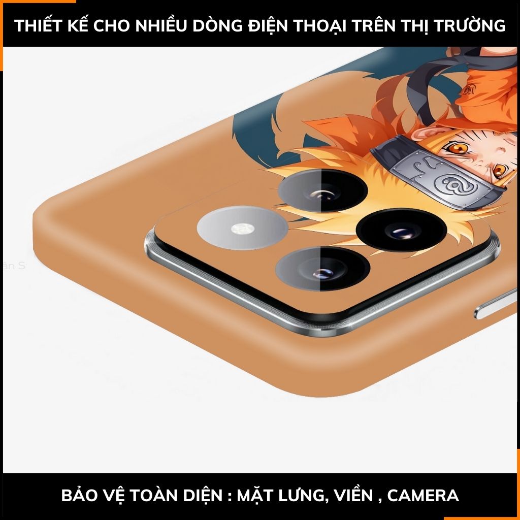 Dán skin điện thoại Xiaomi Mi 14 , Mi 14 Pro full body và camera nhập khẩu chính hãng USA in hình NARUTO - SKD N03 phụ kiện điện thoại huỳnh tân store