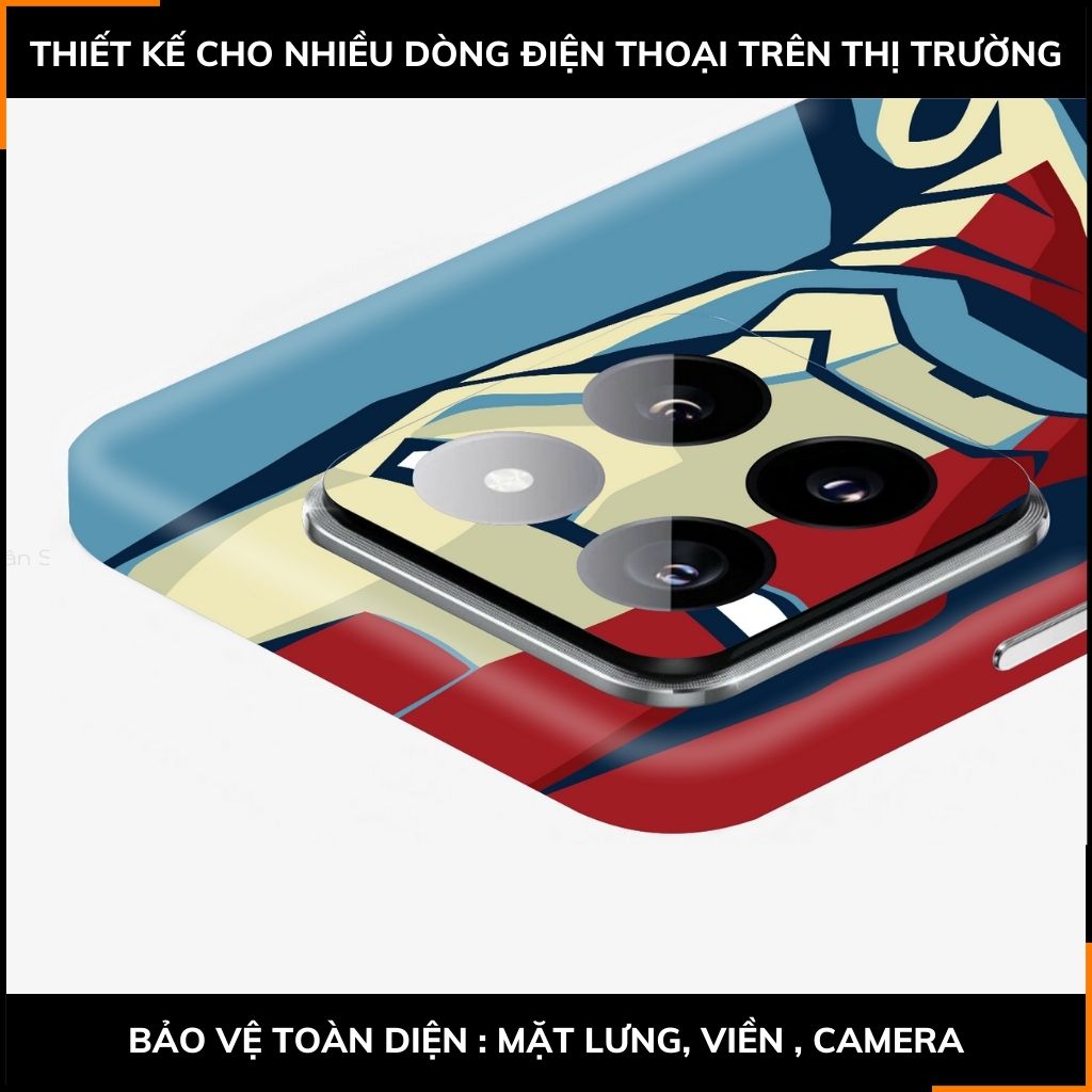 Dán skin điện thoại Xiaomi Mi 14 , Mi 14 Pro full body và camera nhập khẩu chính hãng USA in hình IRON MAN - SKD I06 phụ kiện điện thoại huỳnh tân store