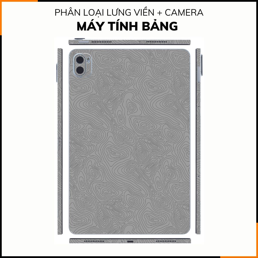 Dán skin máy tính bảng xiaomi, huawei, oppo, lenovo, google, microsoft, vivo  full body và camera chính hãng ORAFOL nhập khẩu từ ĐỨC MÁY TÍNH BẢNG  - MAP GREY -  SK B13 03 phụ kiện điện thoại huỳnh tân store