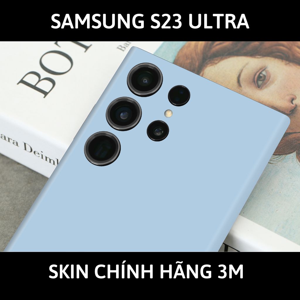 Dán skin điện thoại Samsung S23 Ultra full body và camera nhập khẩu chính hãng USA phụ kiện điện thoại huỳnh tân store - XANH NHẠT - SK A05 07 - Warp Skin Collection