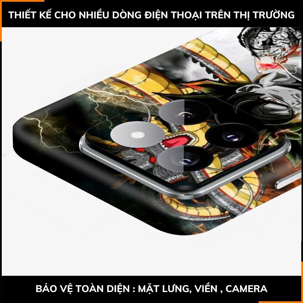Dán skin điện thoại Xiaomi Mi 14 , Mi 14 Pro full body và camera nhập khẩu chính hãng USA in hình Dragon Ball - SKD D09 phụ kiện điện thoại huỳnh tân store