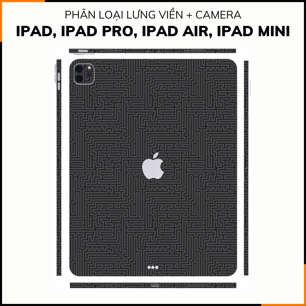 Dán skin ipad , ipad pro, ipad air , ipad mini full body và camera chính hãng 3M - PATTEN TEXTURE 03 - SK-B05-03 phụ kiện điện thoại huỳnh tân store