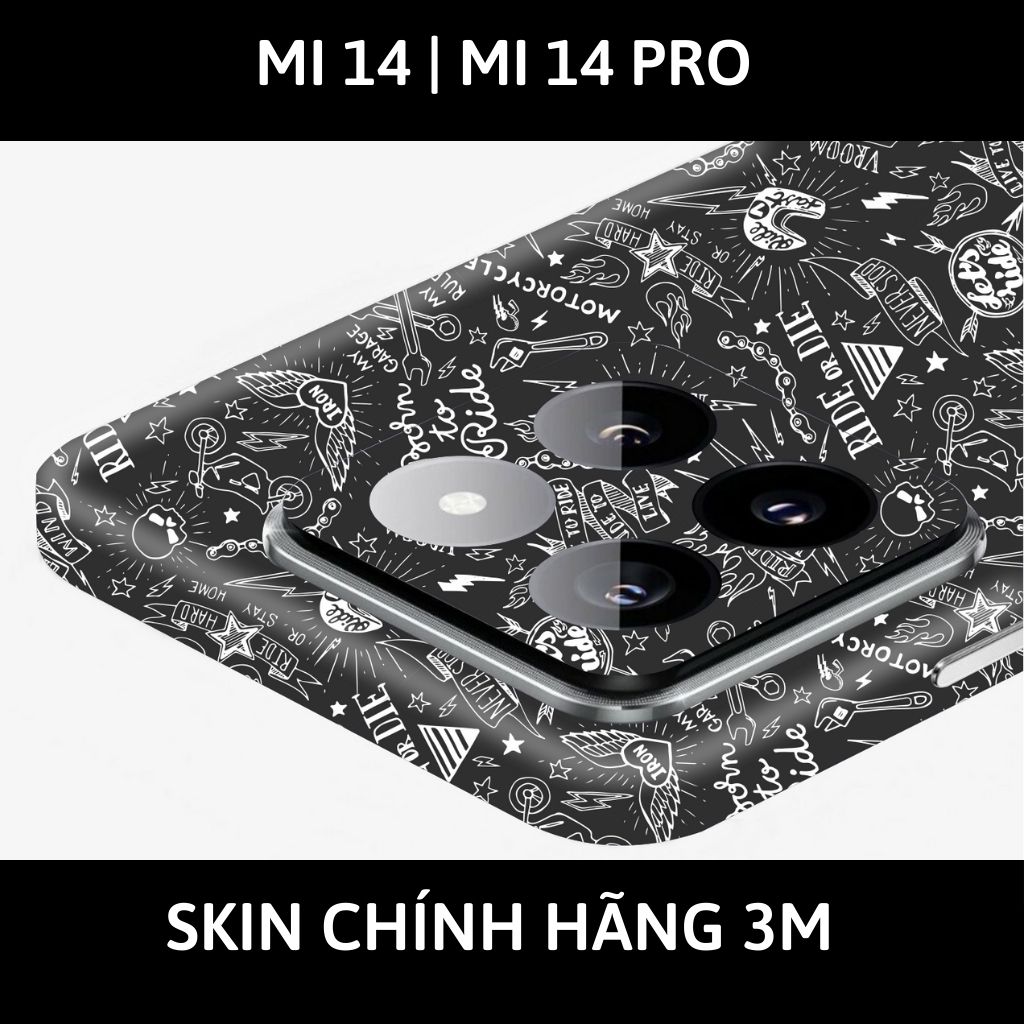 Dán skin điện thoại Xiaomi Mi 14 , Mi 14 Pro full body và camera nhập khẩu chính hãng USA in hình C - Motobiker - SKD - C13 phụ kiện điện thoại huỳnh tân store