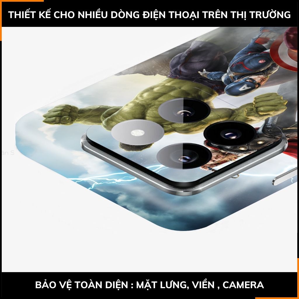 Dán skin điện thoại Xiaomi Mi 14 , Mi 14 Pro full body và camera nhập khẩu chính hãng USA in hình MAVEL - SKD M07 phụ kiện điện thoại huỳnh tân store