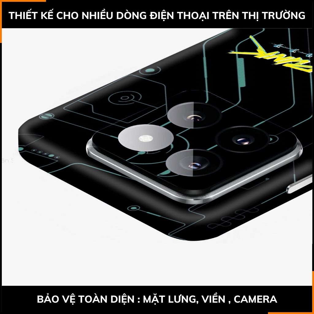 Dán skin điện thoại Xiaomi Mi 14 , Mi 14 Pro full body và camera nhập khẩu chính hãng USA in hình UNIQUE - SKD W03 phụ kiện điện thoại huỳnh tân store
