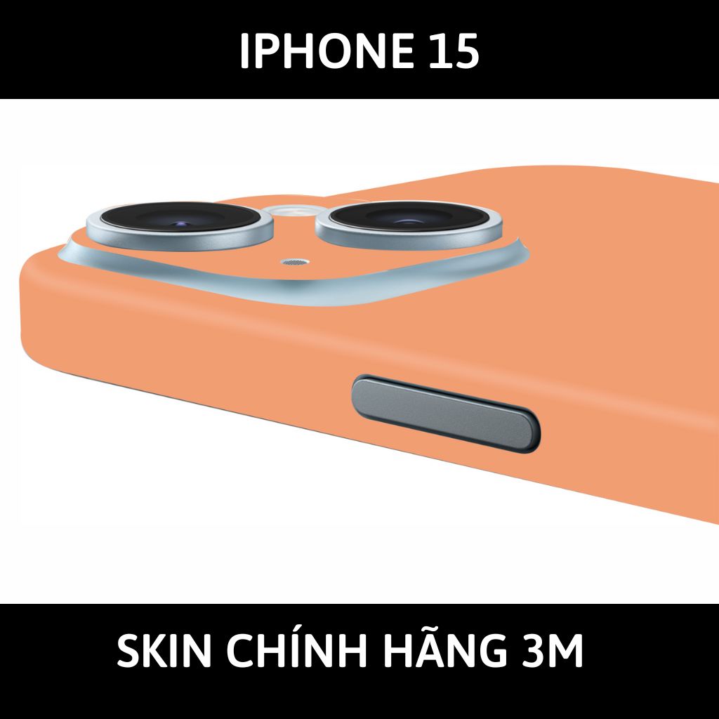 Dán skin điện thoại Iphone 15, Iphone 15 Plus full body và camera nhập khẩu chính hãng USA phụ kiện điện thoại huỳnh tân store - PASTEL ORANGE - Warp Skin Collection