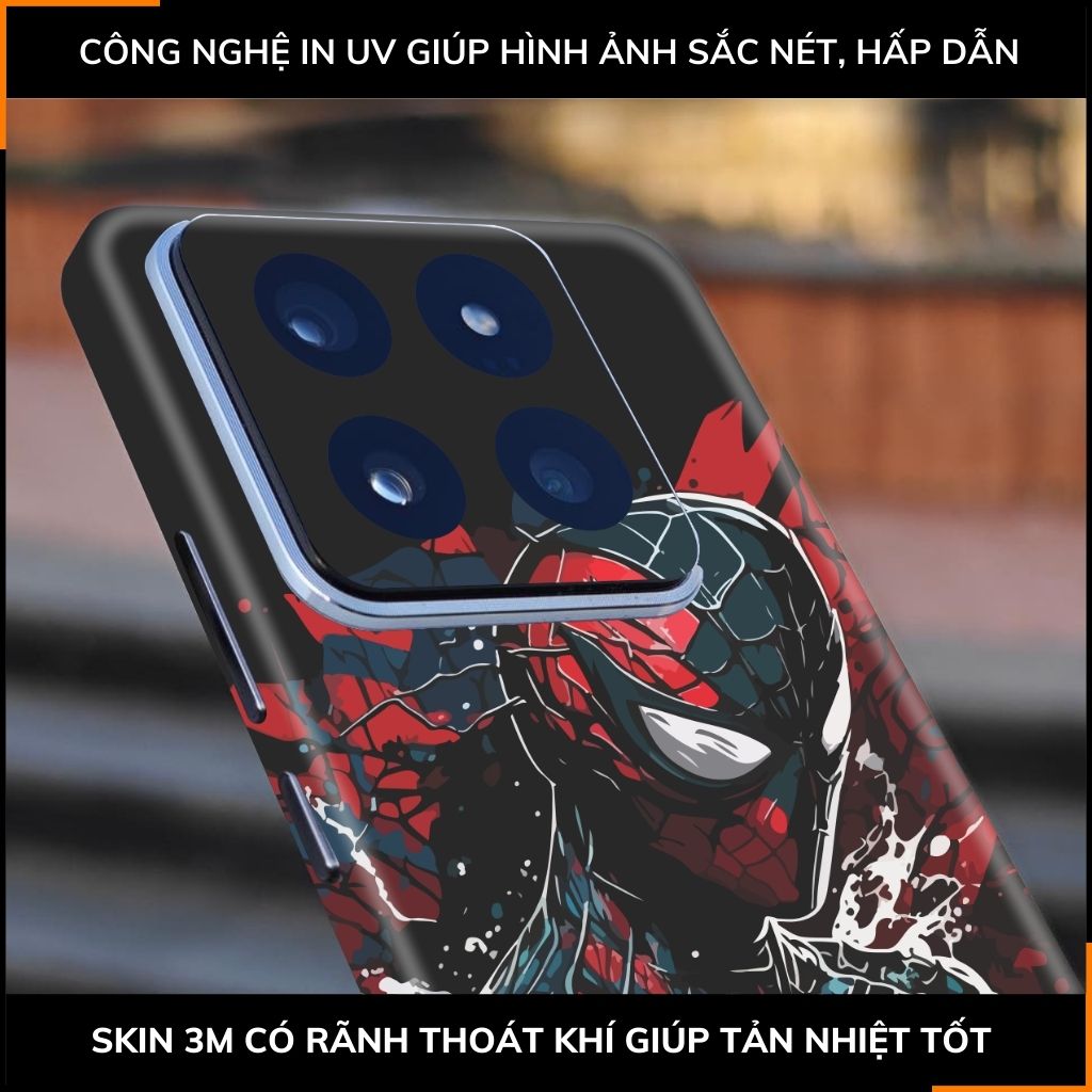 Dán skin điện thoại Xiaomi Mi 14 , Mi 14 Pro full body và camera nhập khẩu chính hãng USA in hình MERRY SPIDER MAN - SKD V18 phụ kiện điện thoại huỳnh tân store