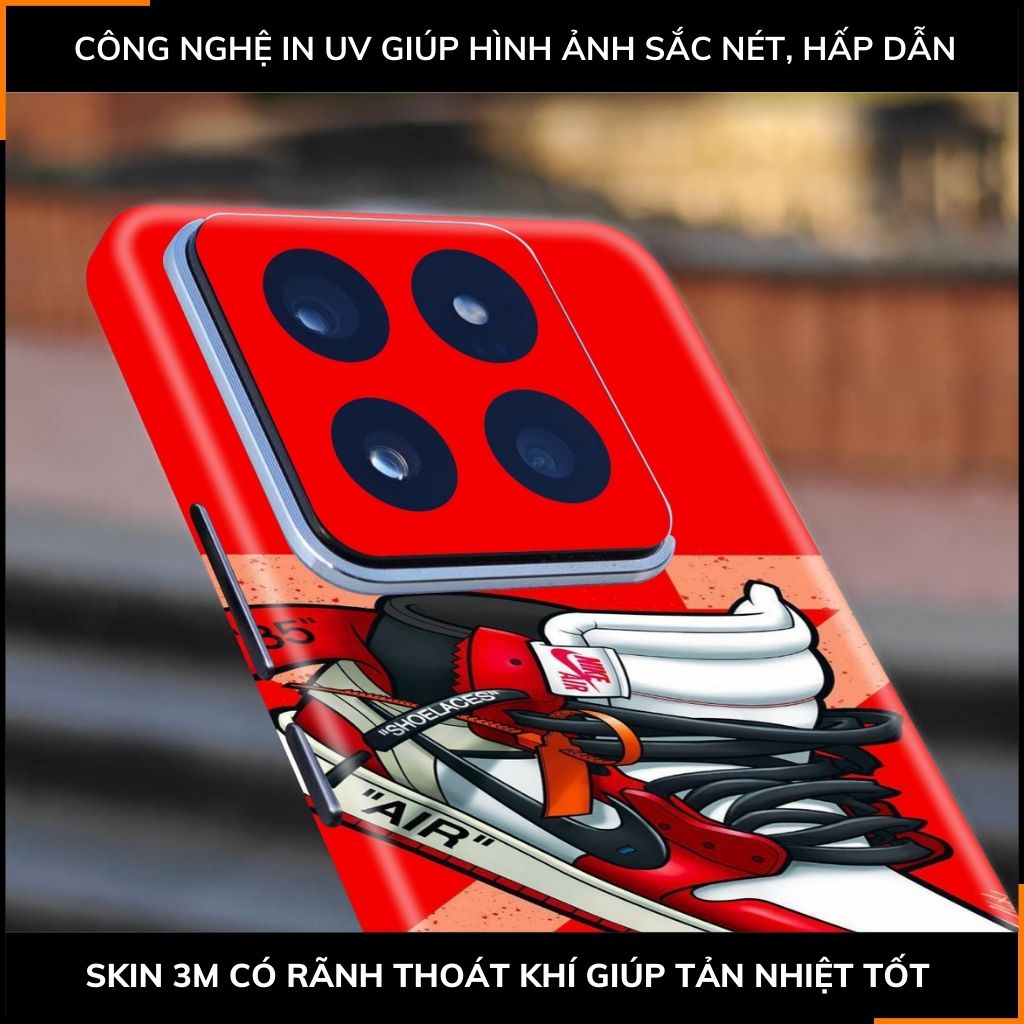 Dán skin điện thoại Xiaomi Mi 14 , Mi 14 Pro full body và camera nhập khẩu chính hãng USA in hình SNEAKER - SKD S02 phụ kiện điện thoại huỳnh tân store
