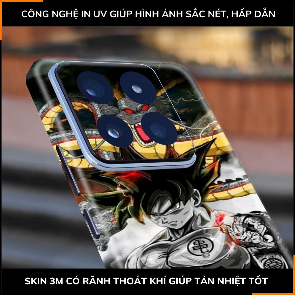 Dán skin điện thoại Xiaomi Mi 14 , Mi 14 Pro full body và camera nhập khẩu chính hãng USA in hình Dragon Ball - SKD D09 phụ kiện điện thoại huỳnh tân store