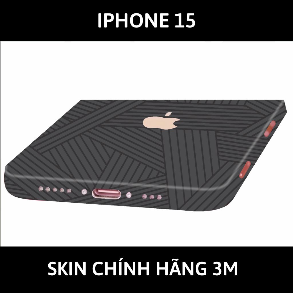 Dán skin điện thoại Iphone 15, Iphone 15 Plus full body và camera nhập khẩu chính hãng USA phụ kiện điện thoại huỳnh tân store - PATTEN TEXTURE 06 - Warp Skin Collection