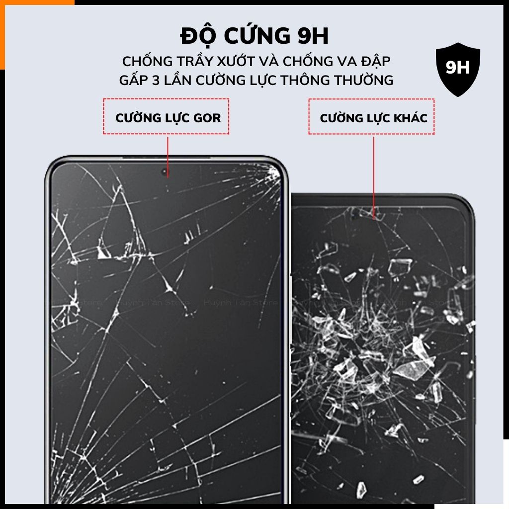 Cường lực xiaomi mi 14 trong suốt KHÔNG FULL MÀN chống bám vân tay chính hãng GOR phụ kiện huỳnh tân store