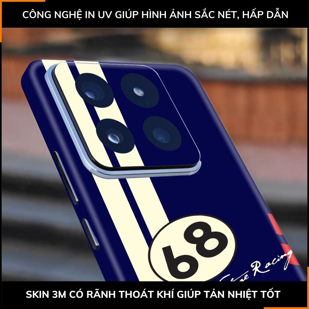 Dán skin điện thoại Xiaomi Mi 14 , Mi 14 Pro full body và camera nhập khẩu chính hãng USA in hình VINTAGE RACING - SKD O01 phụ kiện điện thoại huỳnh tân store