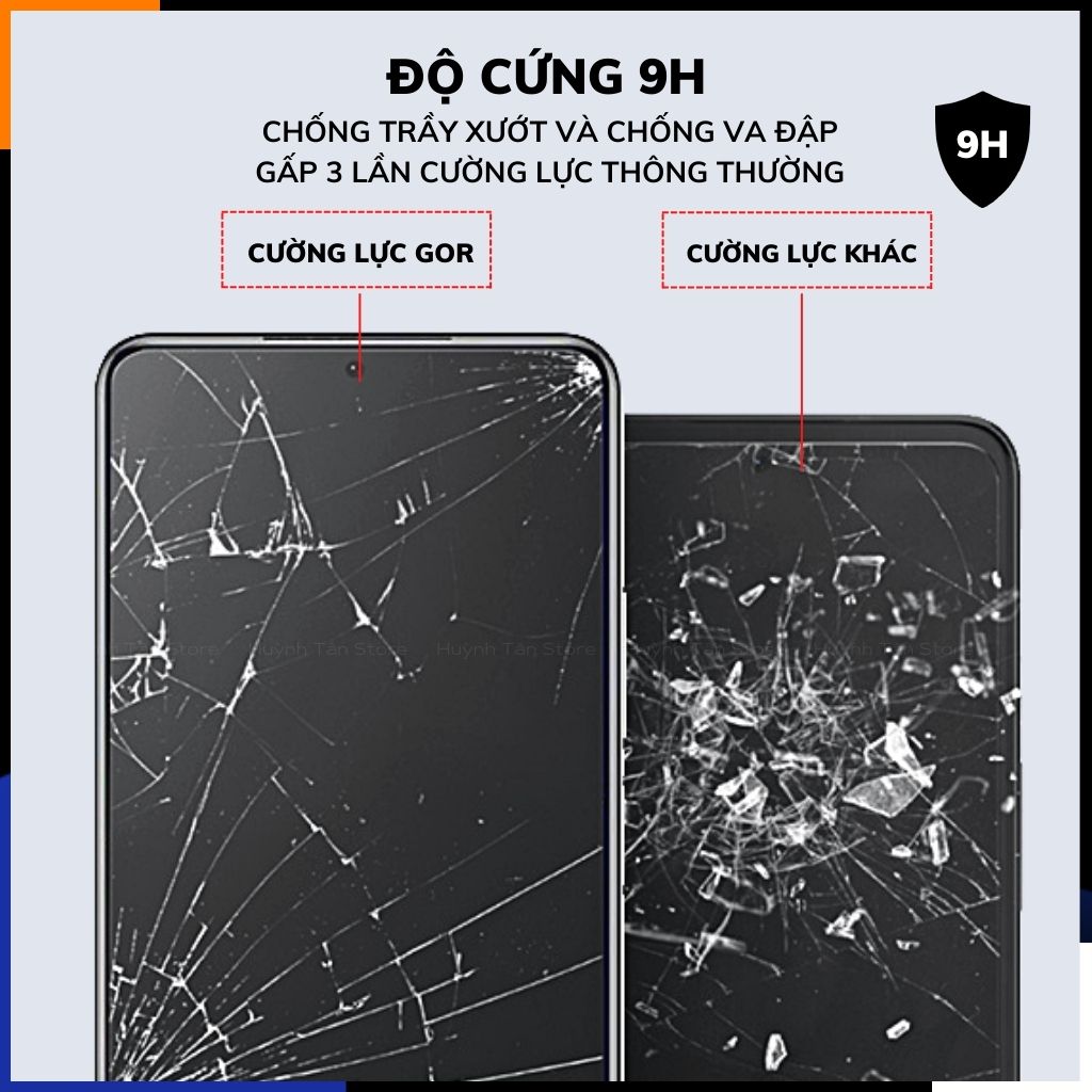 Kính cường lực iphone 15, 15 plus, 15 pro, 15 pro max trong suốt không full màn chính hãng Gor phụ kiện điện thoại huỳnh tân store