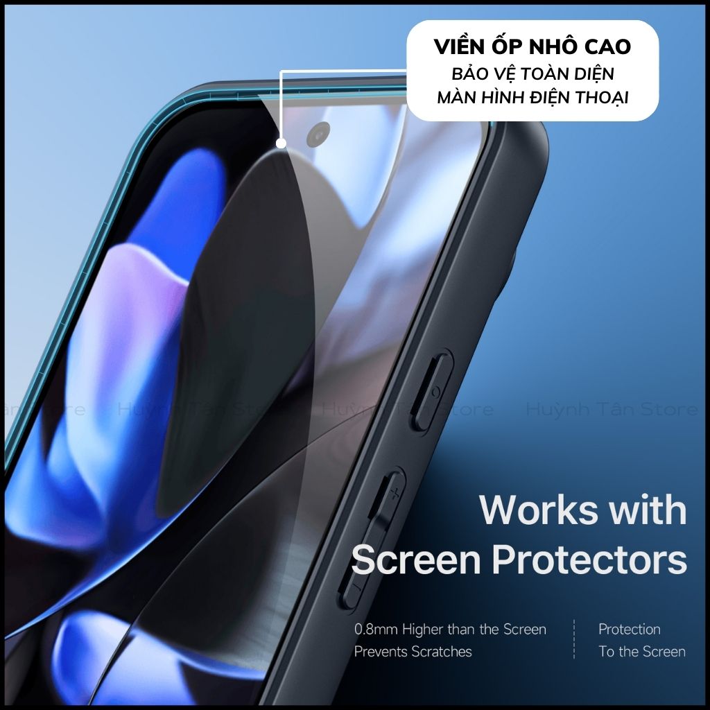 Ốp lưng google pixel 9 9 pro aimo chính hãng duxducis chống va đập trong suốt không ố vàng huỳnh tân store