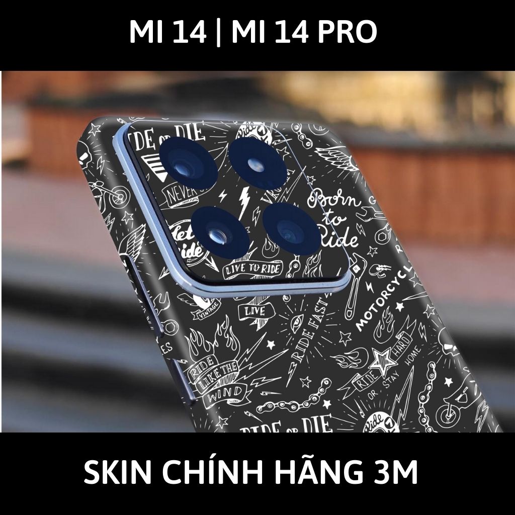 Dán skin điện thoại Xiaomi Mi 14 , Mi 14 Pro full body và camera nhập khẩu chính hãng USA in hình C - Motobiker - SKD - C13 phụ kiện điện thoại huỳnh tân store