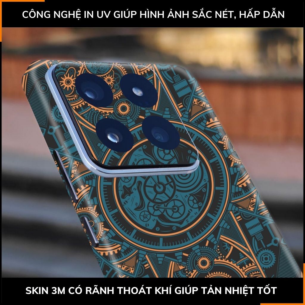 Dán skin điện thoại Xiaomi Mi 14 , Mi 14 Pro full body và camera nhập khẩu chính hãng USA in hình TECHNOLOGIC - SKD T02 phụ kiện điện thoại huỳnh tân store