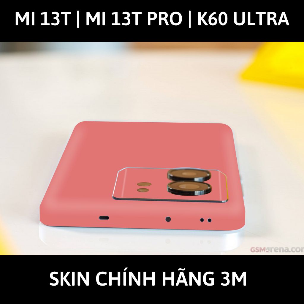 Dán skin điện thoại Mi 13T | Mi 13T Pro  | K60 Ultra full body và camera nhập khẩu chính hãng USA phụ kiện điện thoại huỳnh tân store - PASTEL RED - Warp Skin Collection