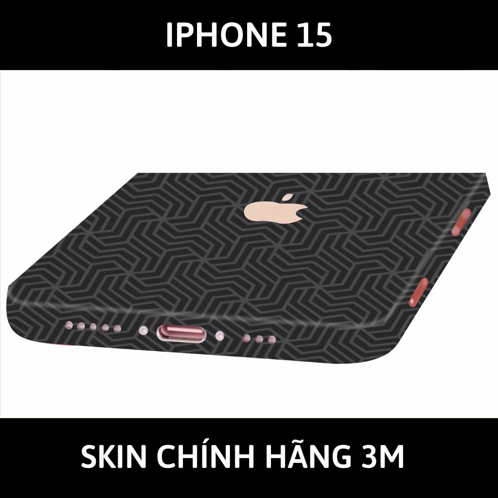 Dán skin điện thoại Iphone 15, Iphone 15 Plus full body và camera nhập khẩu chính hãng USA phụ kiện điện thoại huỳnh tân store - PATTEN TEXTURE 04 - Warp Skin Collection