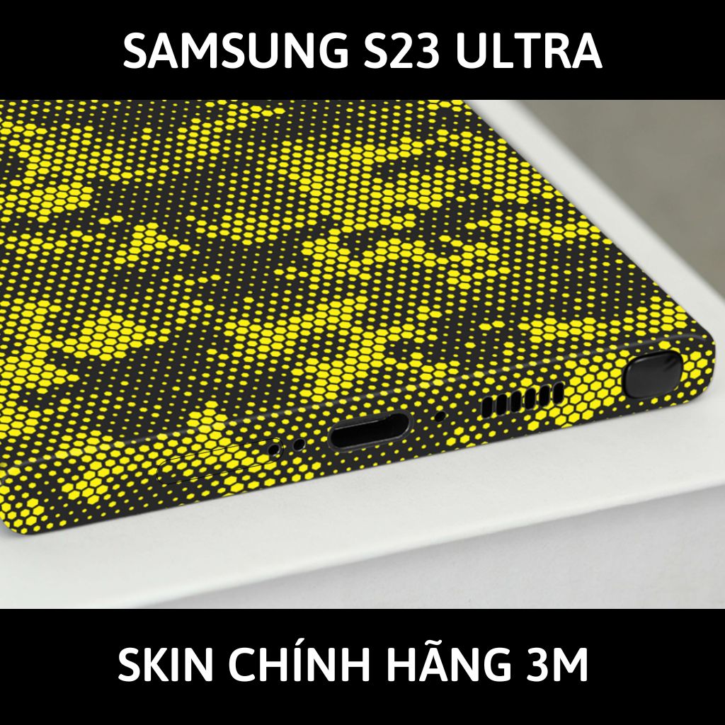 Dán skin điện thoại Samsung S23 Ultra full body và camera nhập khẩu chính hãng USA phụ kiện điện thoại huỳnh tân store - MAMBA YELLOW - Warp Skin Collection